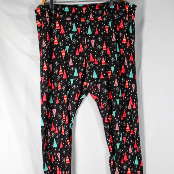 Modern Style Christmas Tree Snowflake Legging Pants Size XXL 20 - Picture 5 of 6